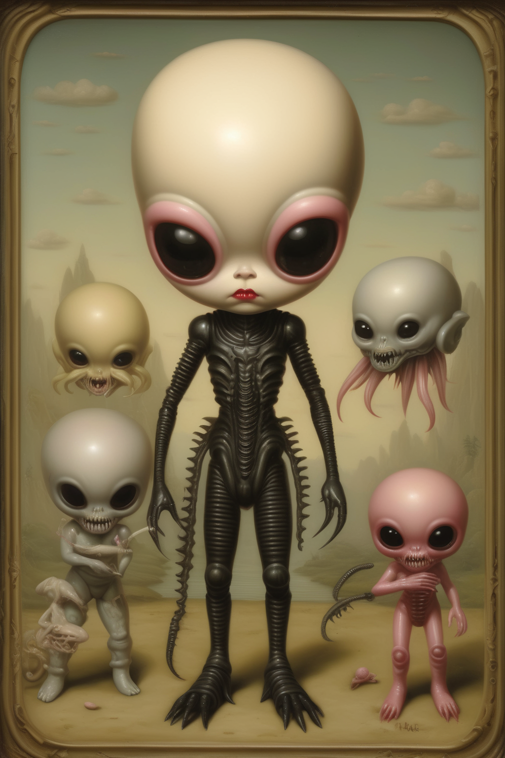 00172-1625005590-_lora_Mark Ryden Style_1_Mark Ryden Style - xenomorph mark ryden style.png